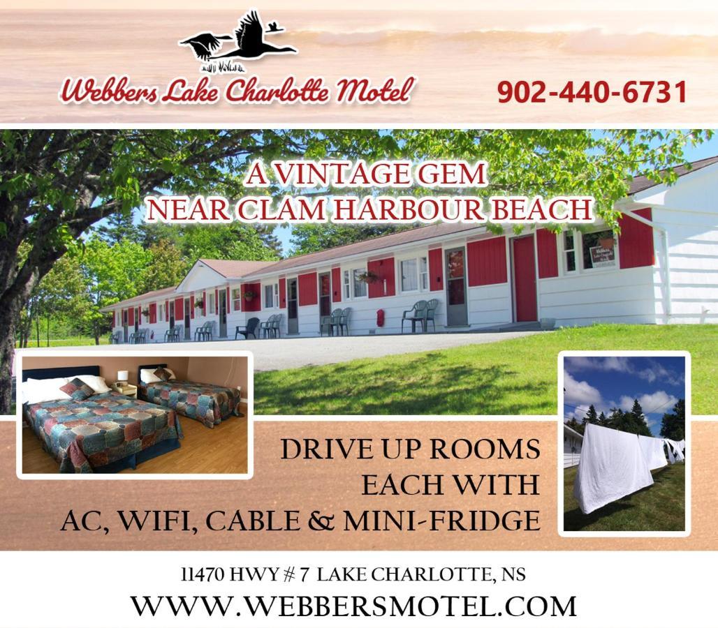 Webbers Lake Charlotte Motel Queen And Double Bed Exterior foto